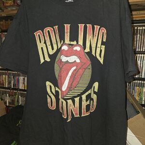 The Rolling Stones Black Cotton Tee size 2XL